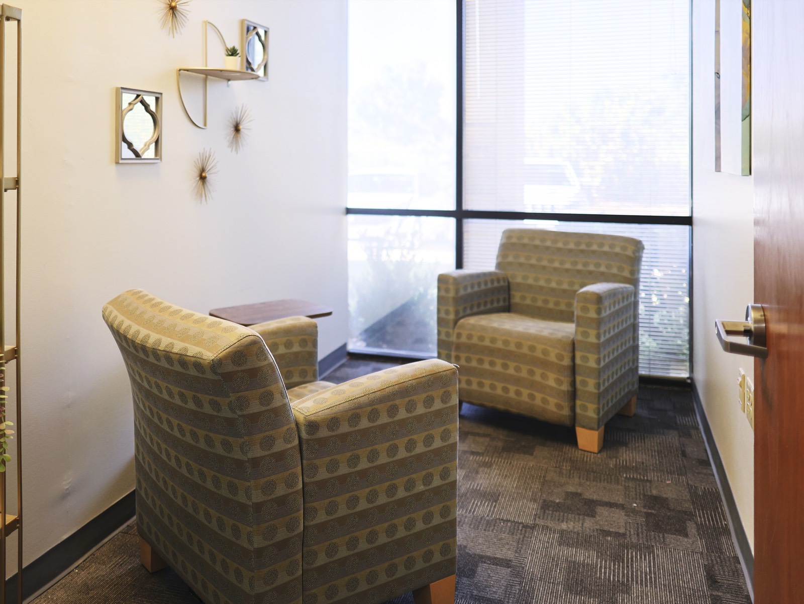 Bright consultation room at RD Outpatient Rehab Richardson